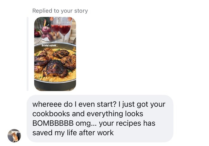 Customer message