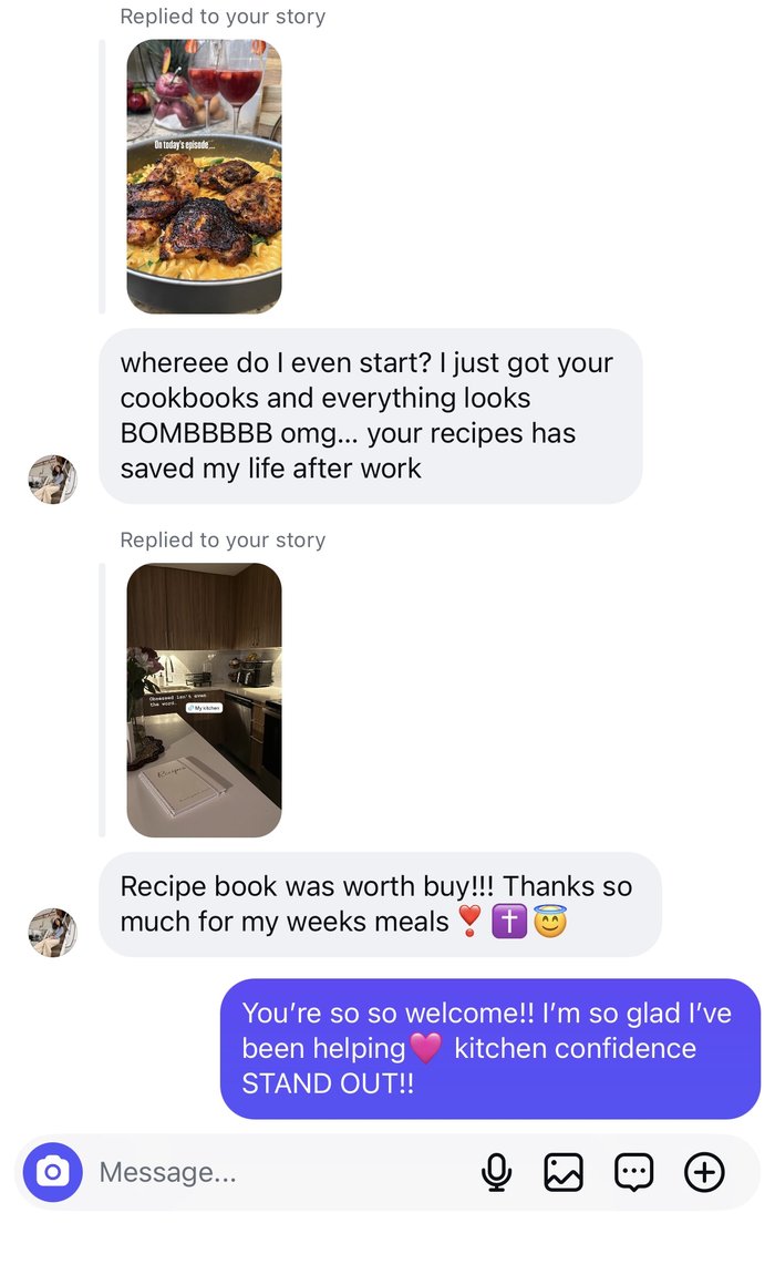 Customer message