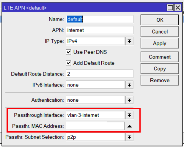 management vlan