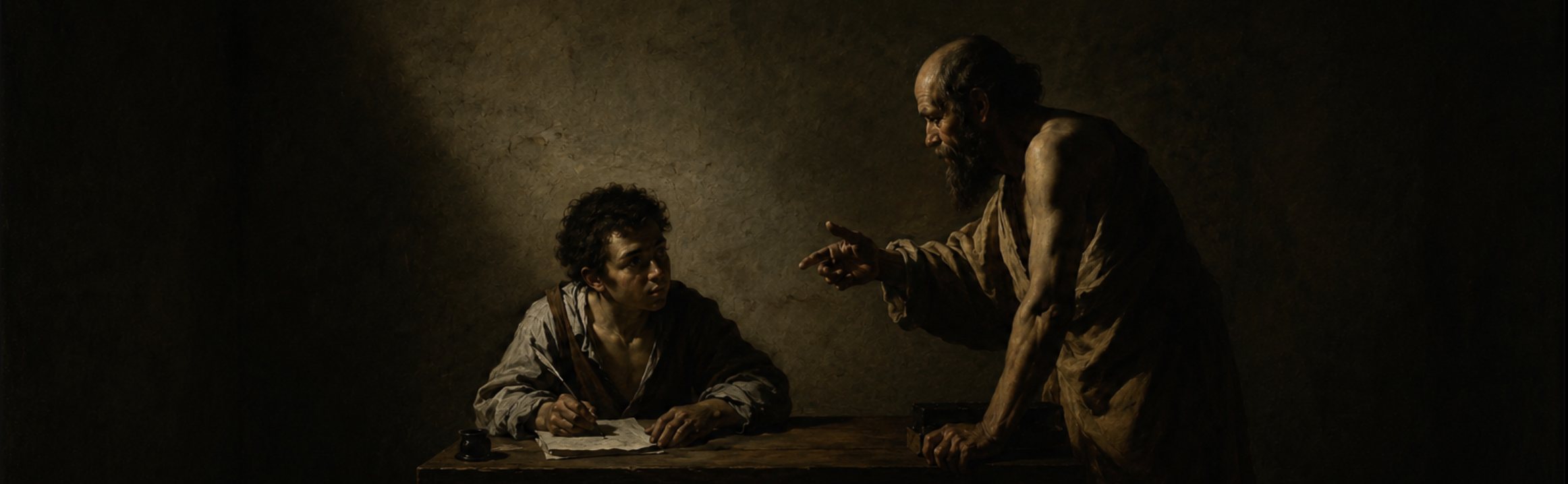 Prove it — the examiner demands the proof; the scribe keeps writing until it exists