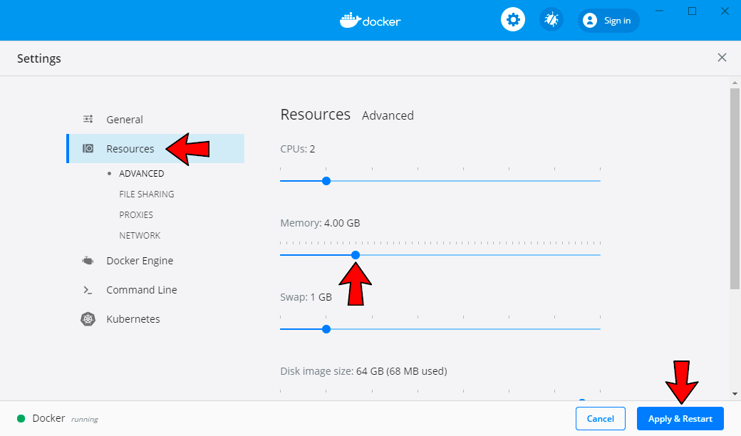 Docker Memory