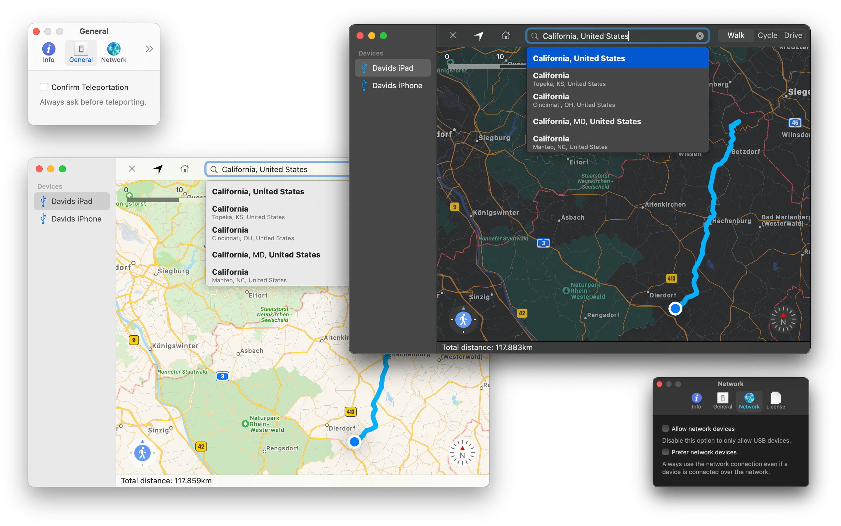 LocationSimulator screenshot