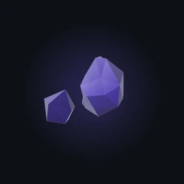 A presence orb idling — breathing, glowing, gently turning