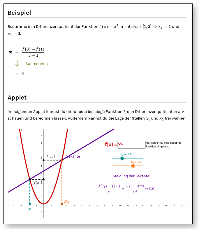 example of an educational content