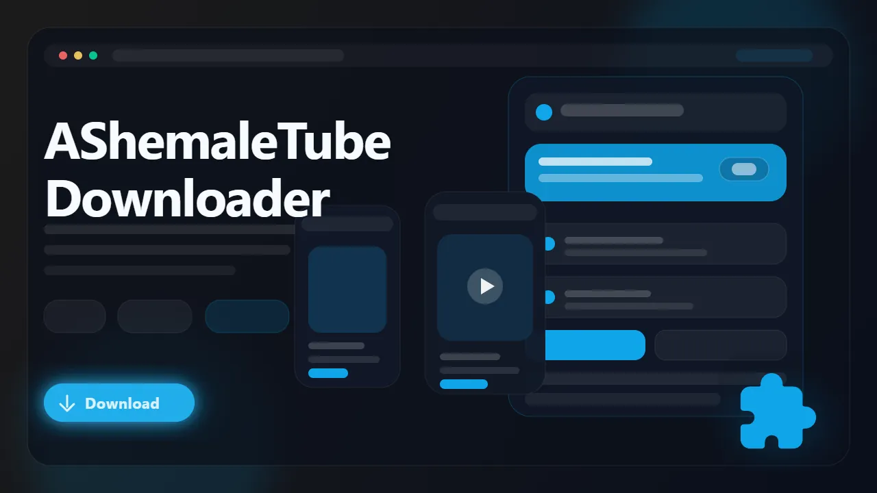 AShemaleTube Downloader workflow preview