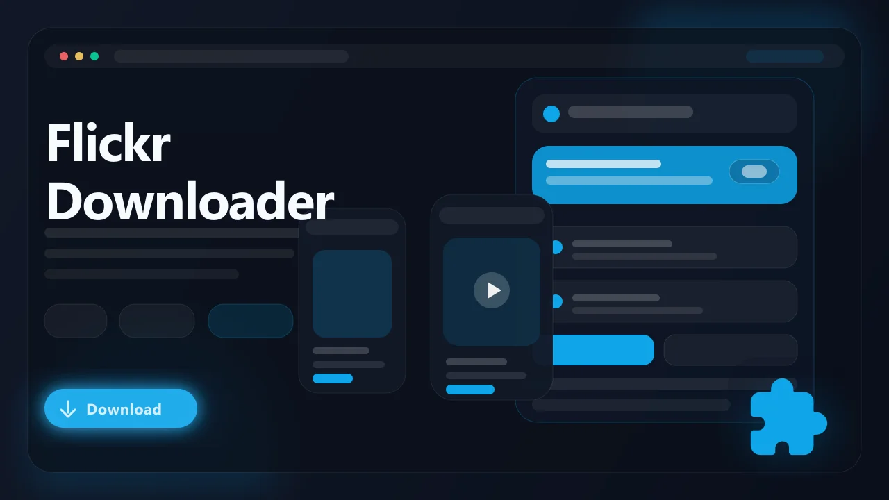 Flickr Downloader hero image