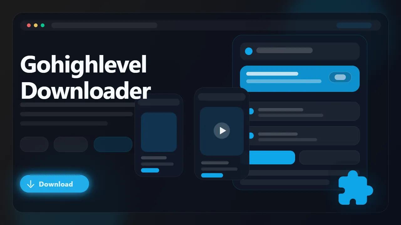 GoHighLevel Downloader workflow preview