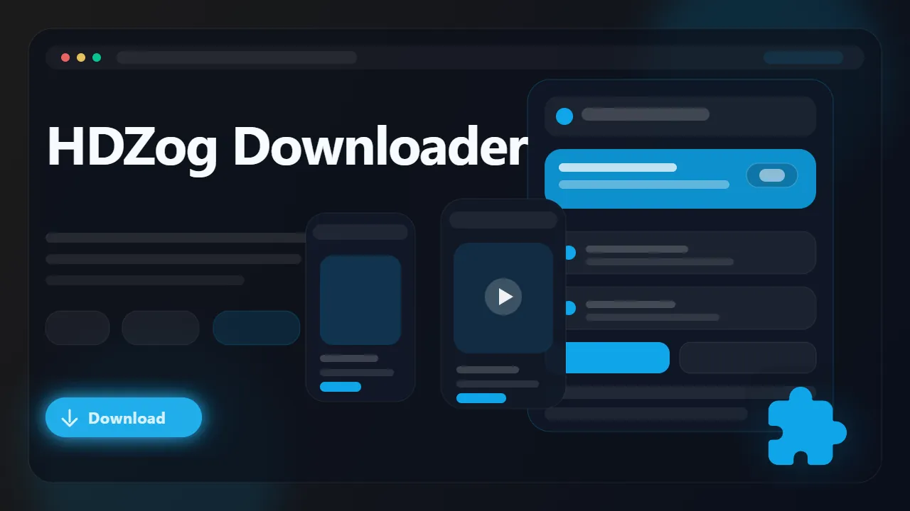 HDZog Downloader workflow preview