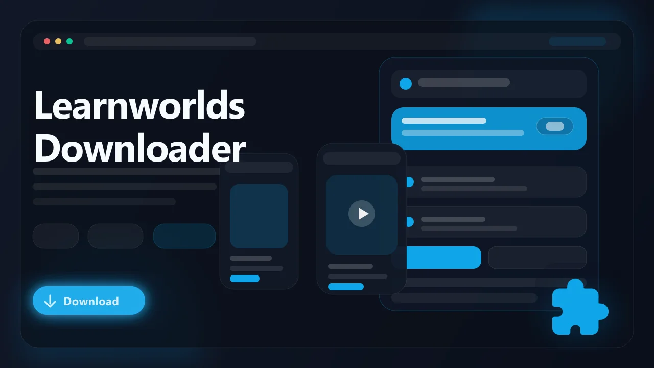 LearnWorlds Downloader hero image