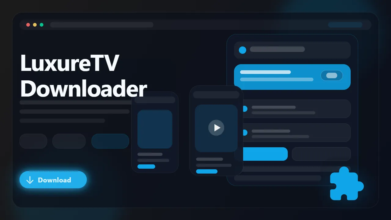 LuxureTV Downloader workflow preview