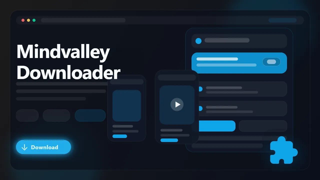 Mindvalley Downloader workflow preview