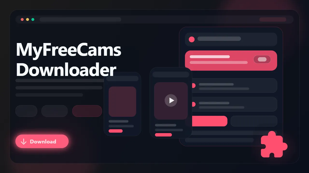 MyFreeCams Downloader workflow preview