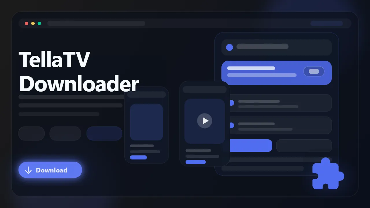 TellaTV Downloader workflow preview