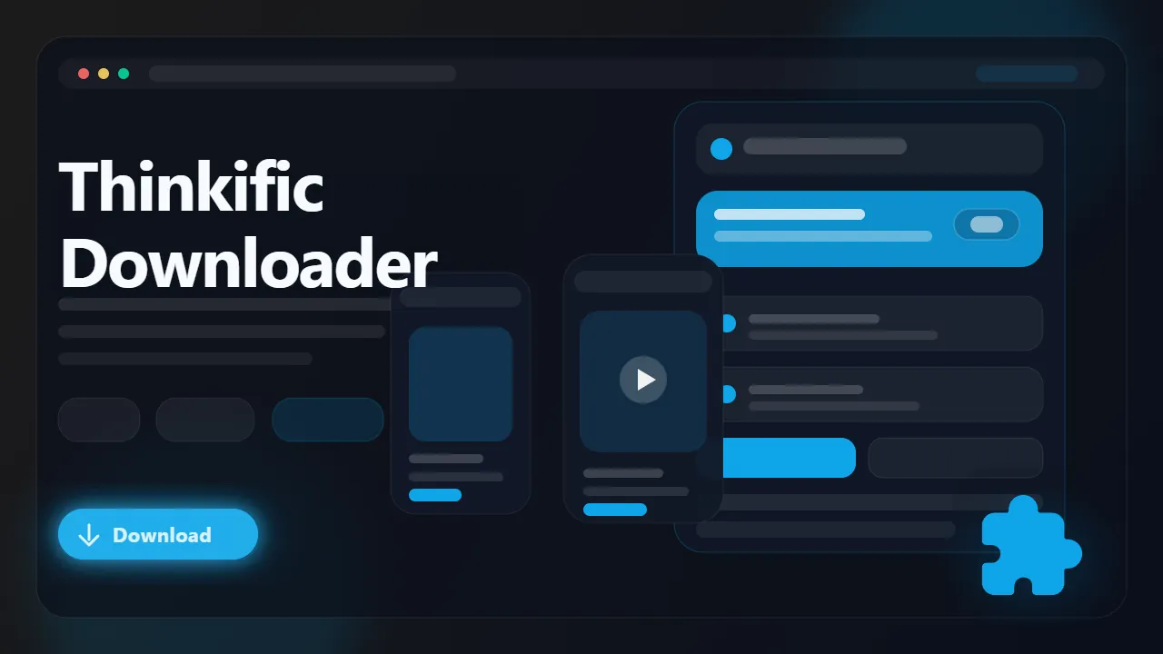 Thinkific Downloader workflow preview