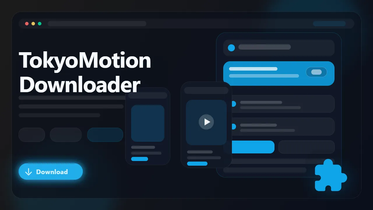 TokyoMotion Downloader workflow preview