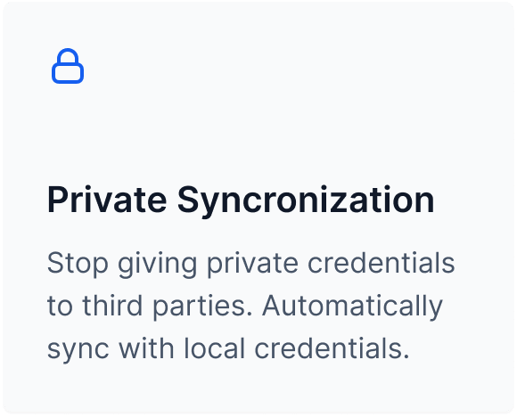 Private Synchronization