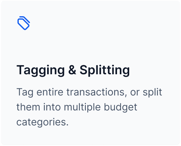 Tagging and Splitting