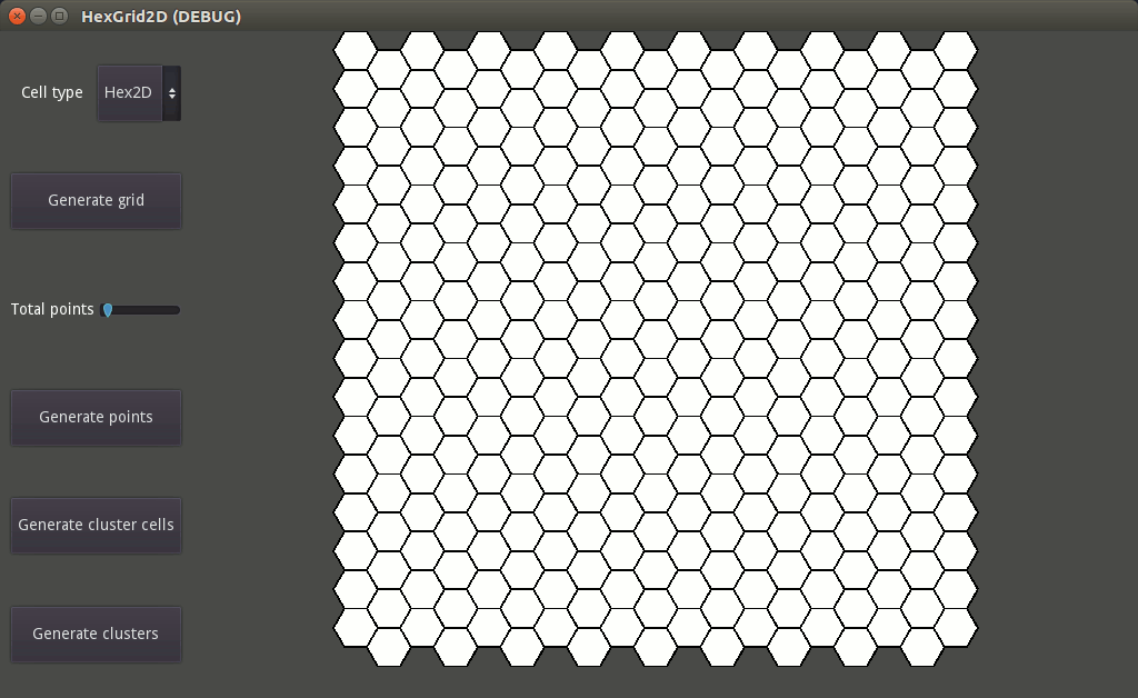 HexGrid2D Voronoi generator