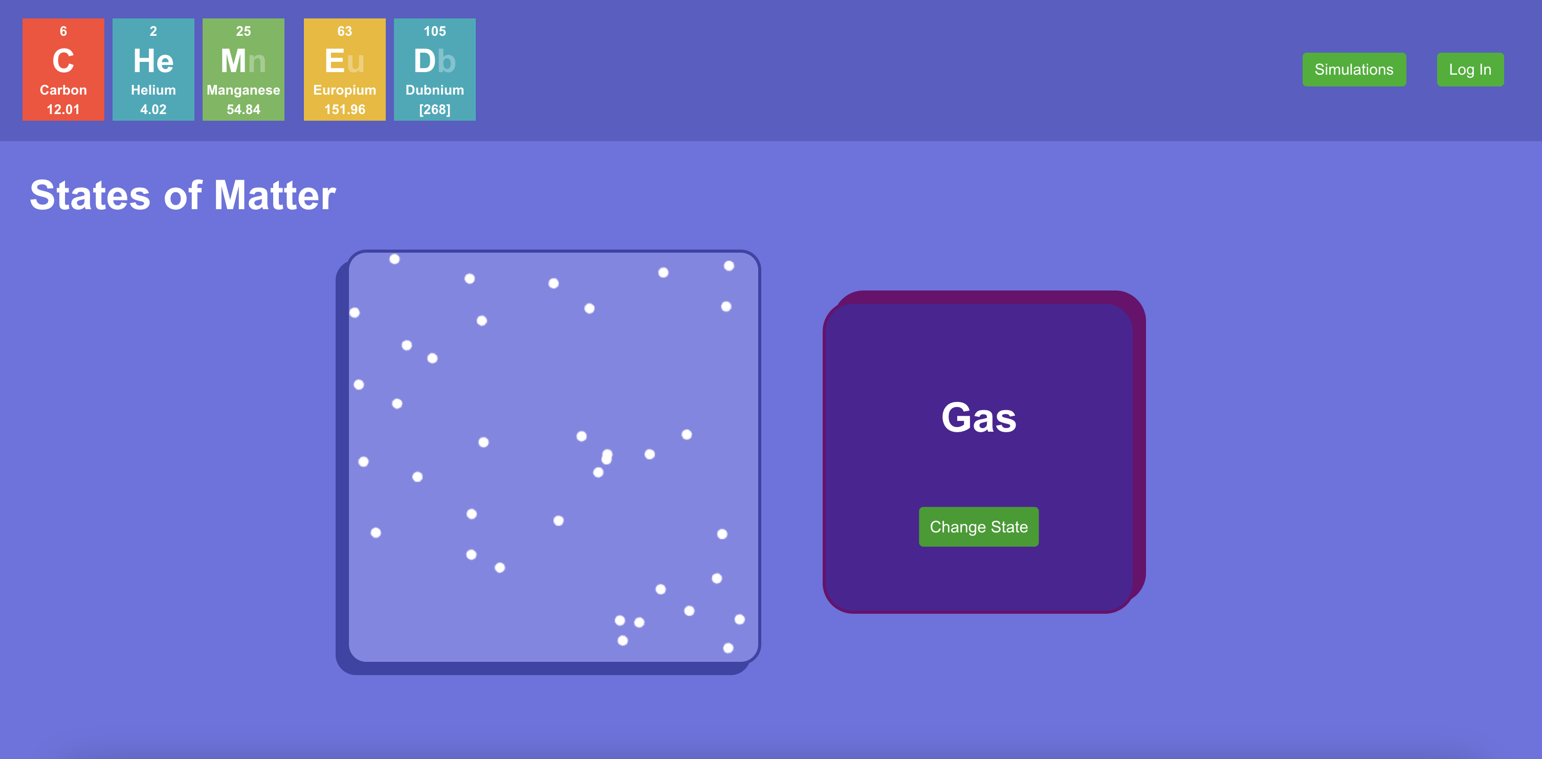 States Of Matter Page