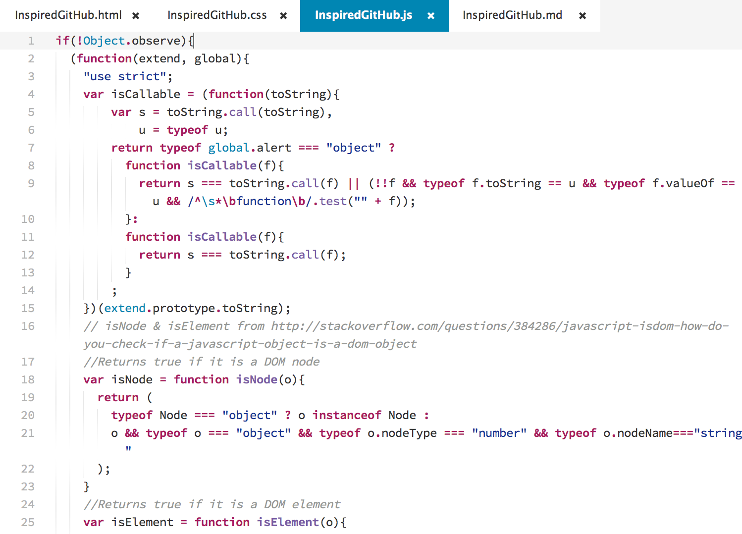 JavaScript Syntax Highlighting Example