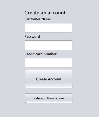 Create Account