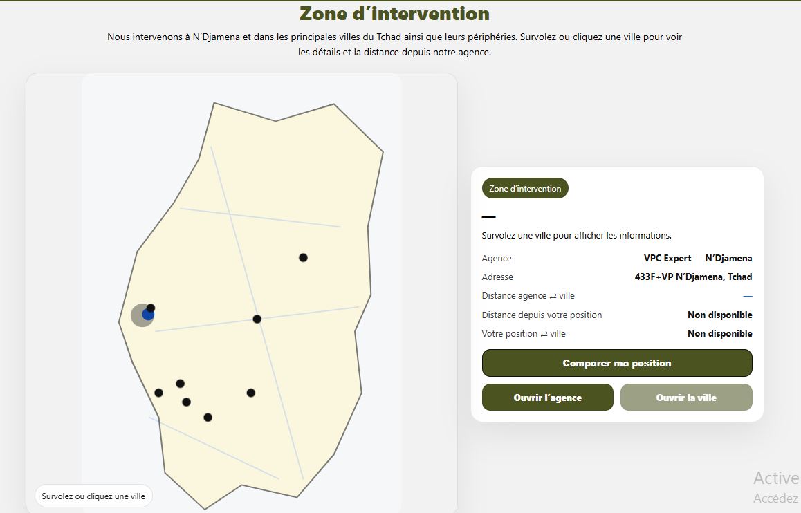 Carte interactive