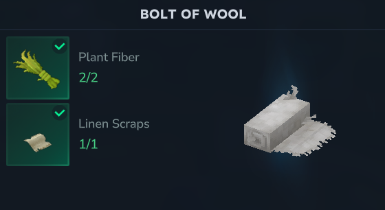 Furniture Bench Bolt Wool