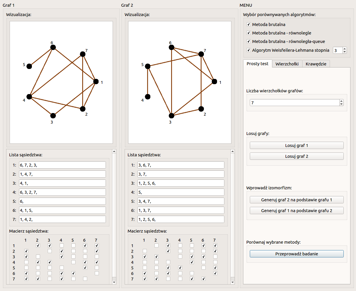 Example of graph input.