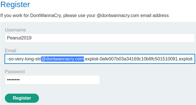 Register length flaw