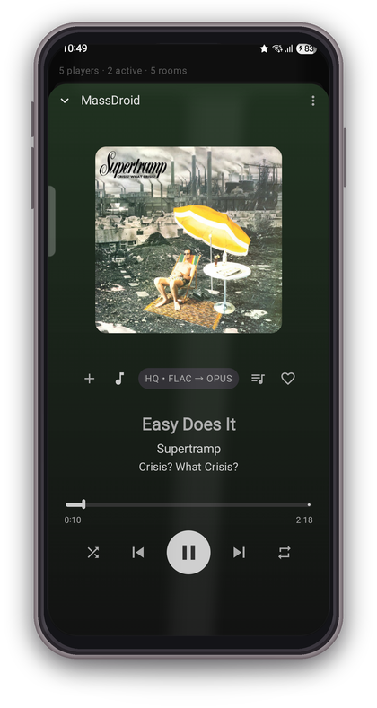 Screenshot 2 of Massdroid — opens full size