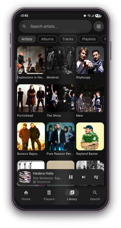 Screenshot 3 of Massdroid — opens full size