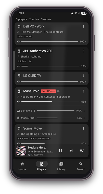 Screenshot 4 of Massdroid — opens full size