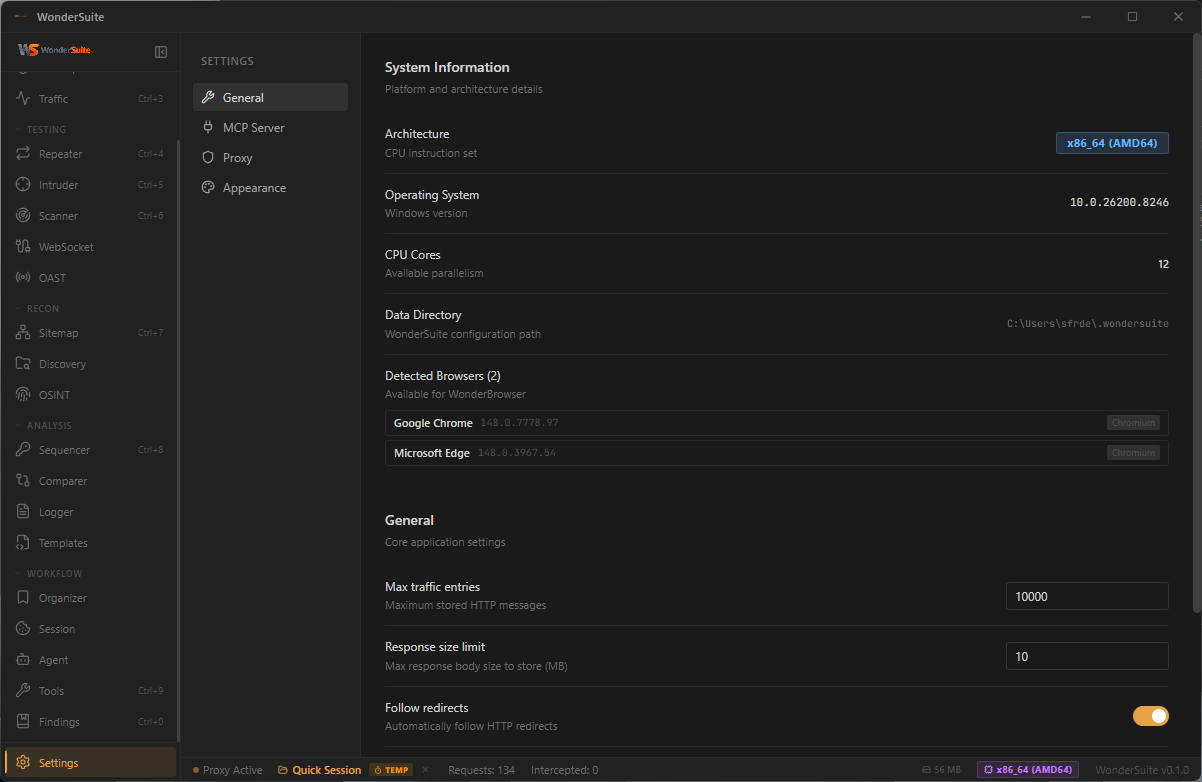 Settings General
