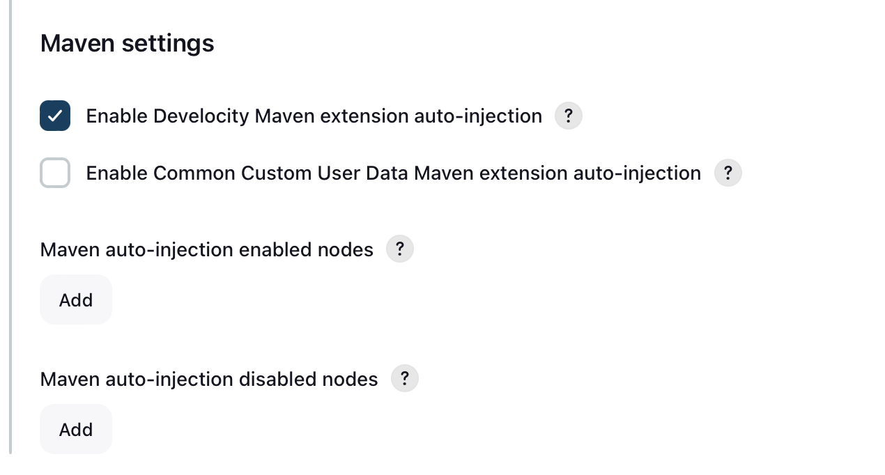 Maven settings