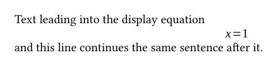 stock: the continuation of the sentence is indented like a new paragraph