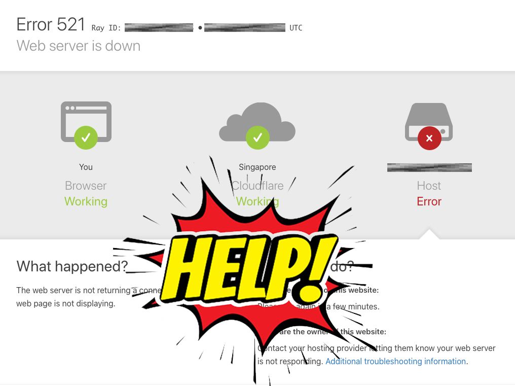 Resolving Error 521 (Website Is Down) On CloudFlare & Re-Enabling Secure HTTPS Connections—Solutions