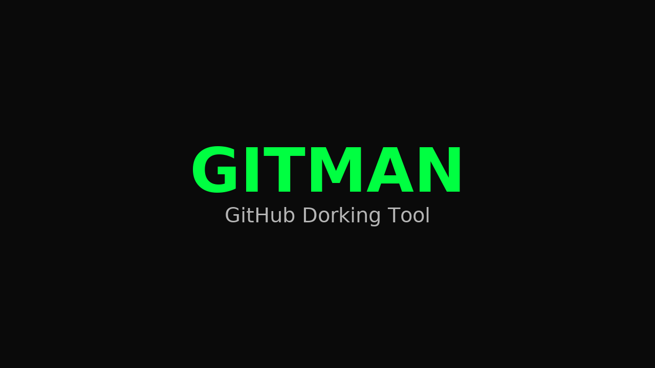 GitMan - GitHub Dorking URL Generator