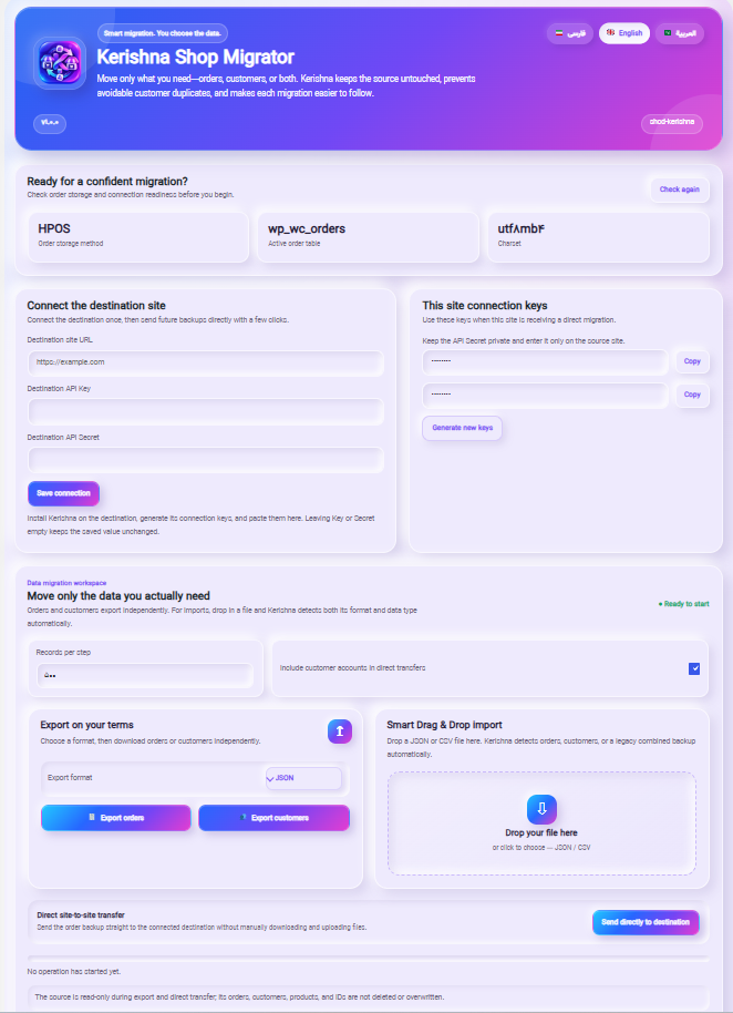 Kerishna Dashboard