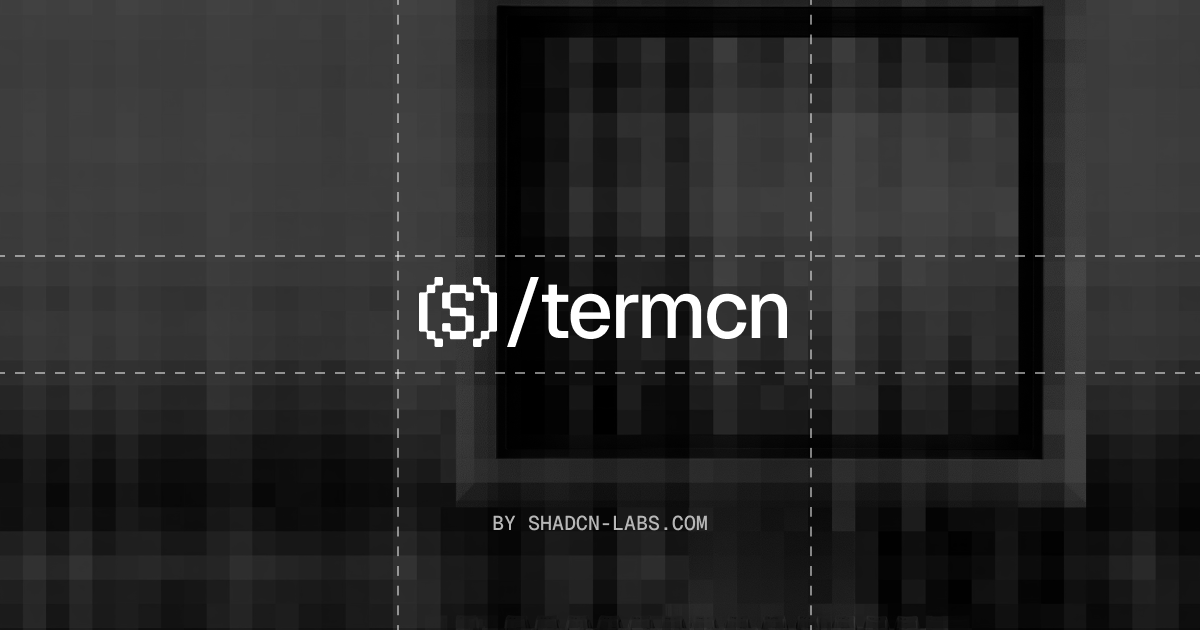termcn banner