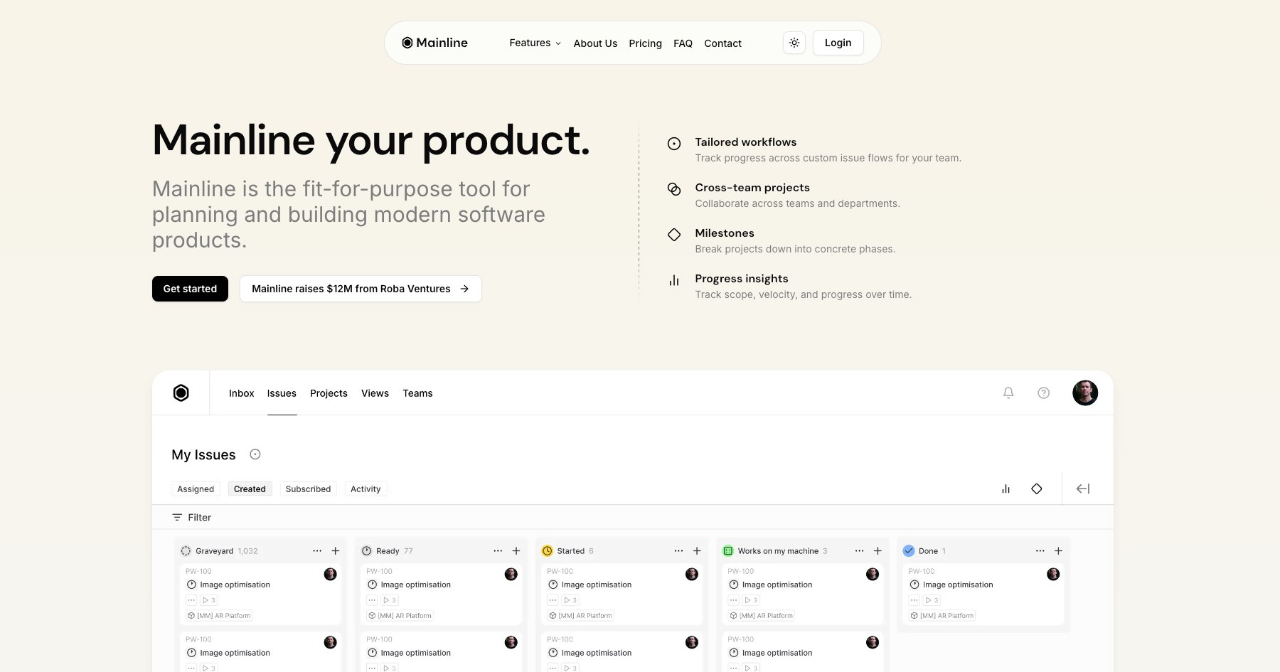 Mainline NextJS Template screenshot
