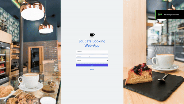 EduCafe Booking preview