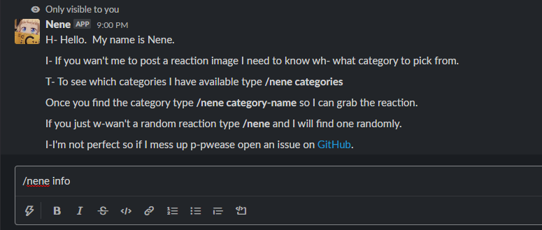 /nene info