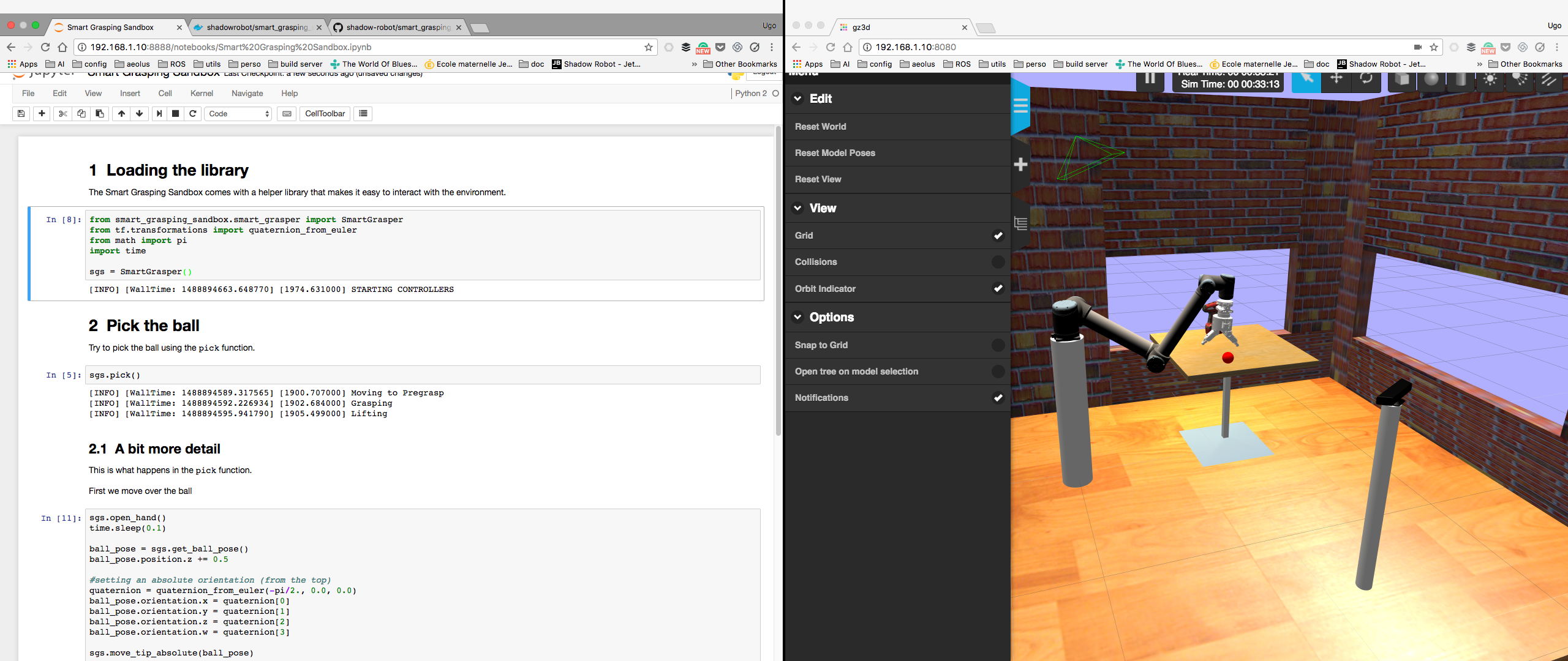 Smart Grasping Sandbox screenshot