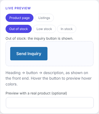 Live preview