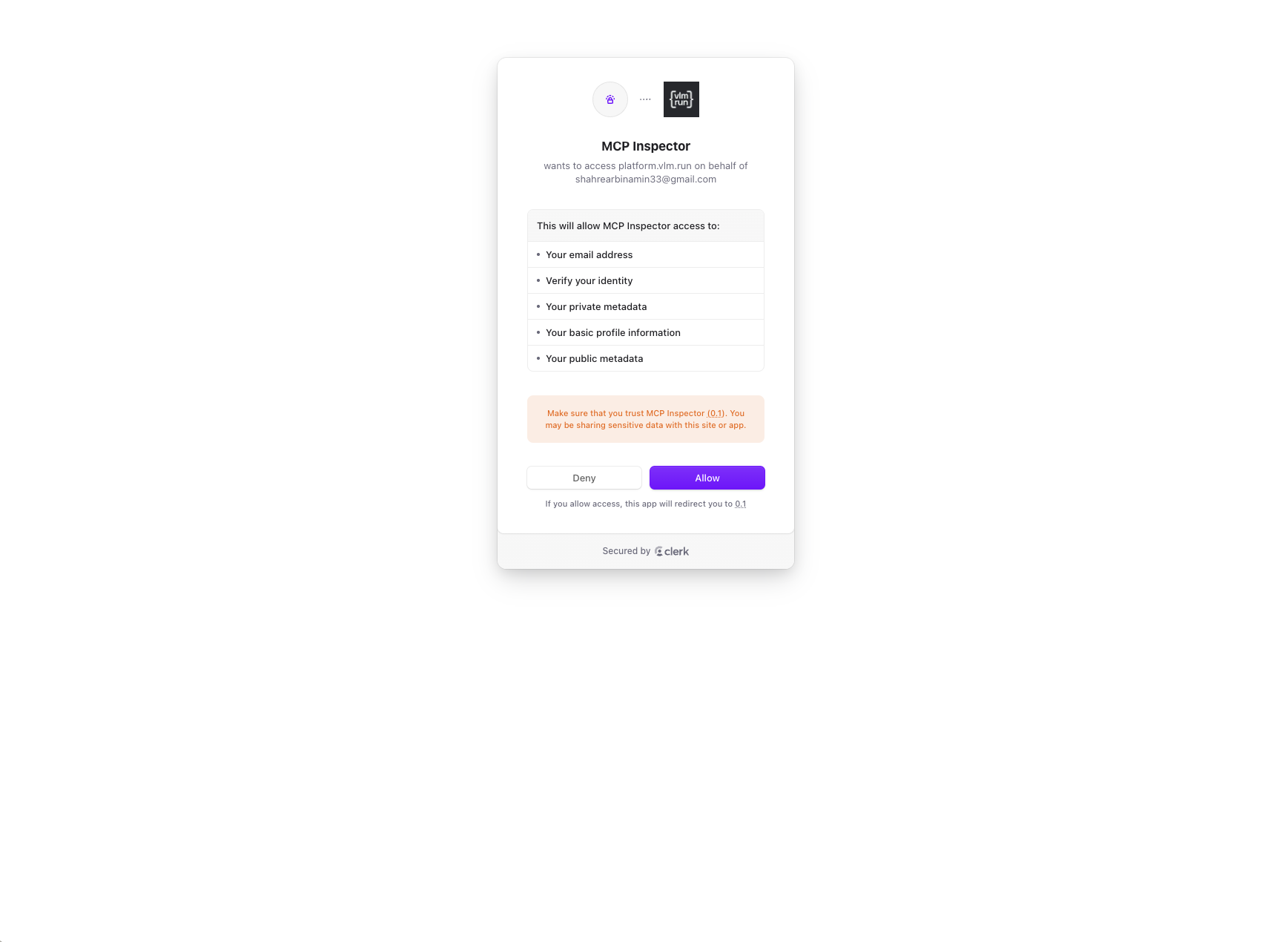 Start OAuth Flow
