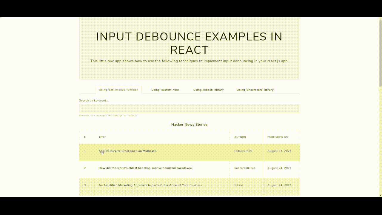 GitHub - shahsagarm/react-input-debounce-examples: This little poc app ...
