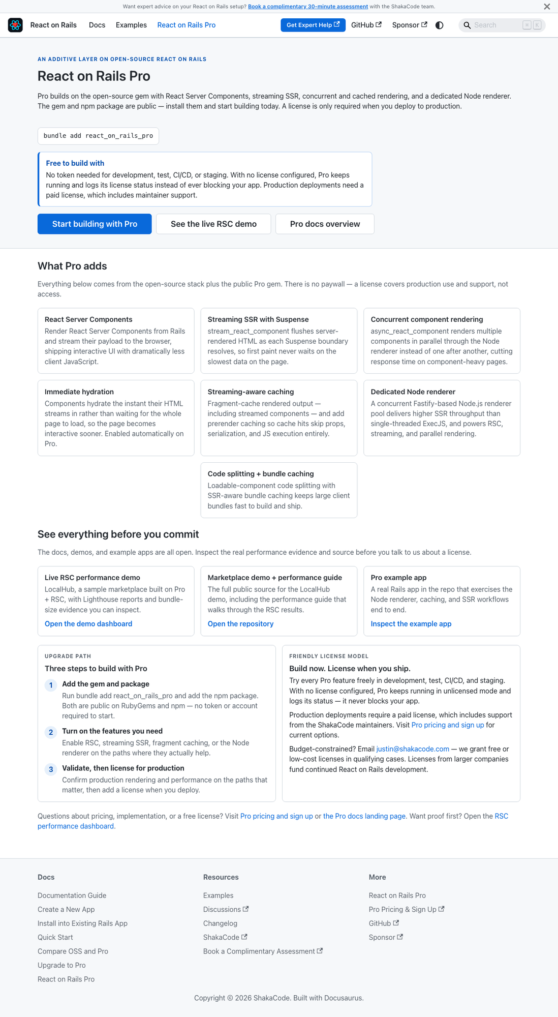 Pro page before