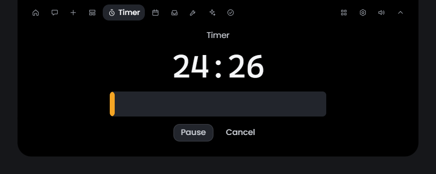 A running timer on the island