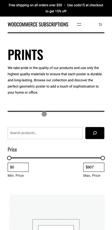 Accordion mobile menu demo