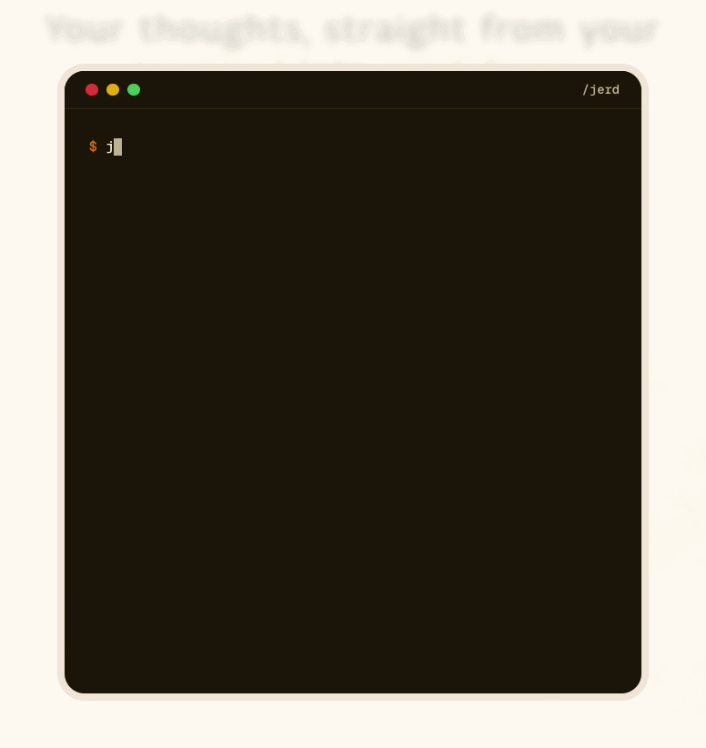Jerd CLI demo